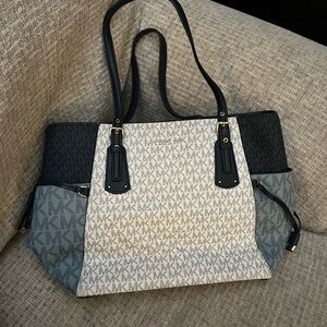 Michael Kors Black and Gray Tote Bag